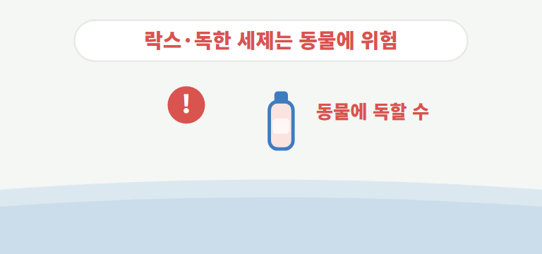 세제 선택 시 주의할 점은?