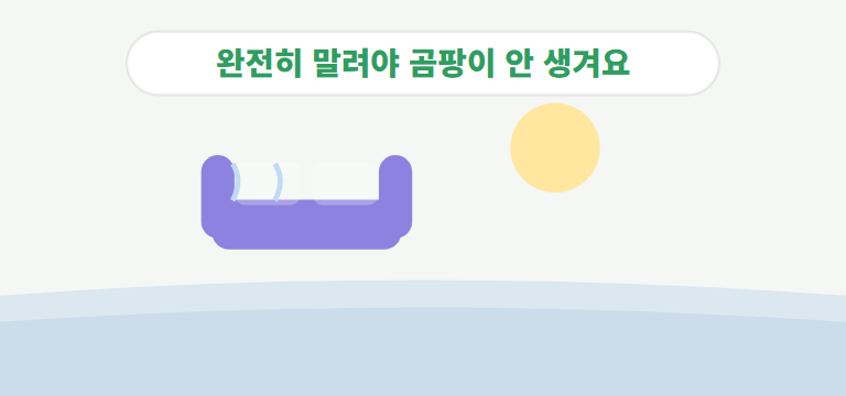 냄새와 곰팡이를 막으려면?
