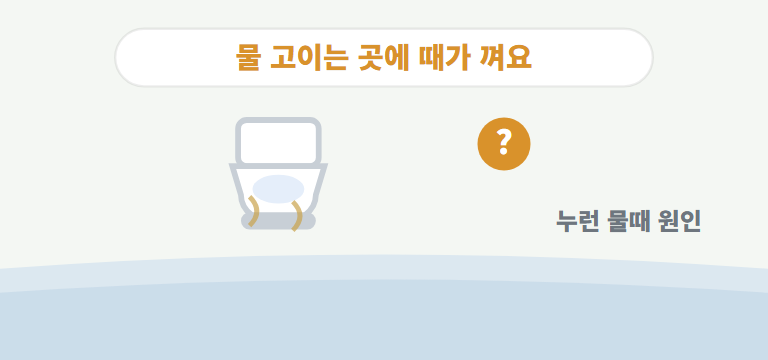 변기 물때는 왜 생기나요?
