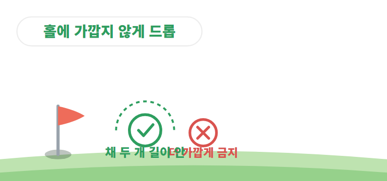 드롭(공 다시 놓기) 세 가지 요령