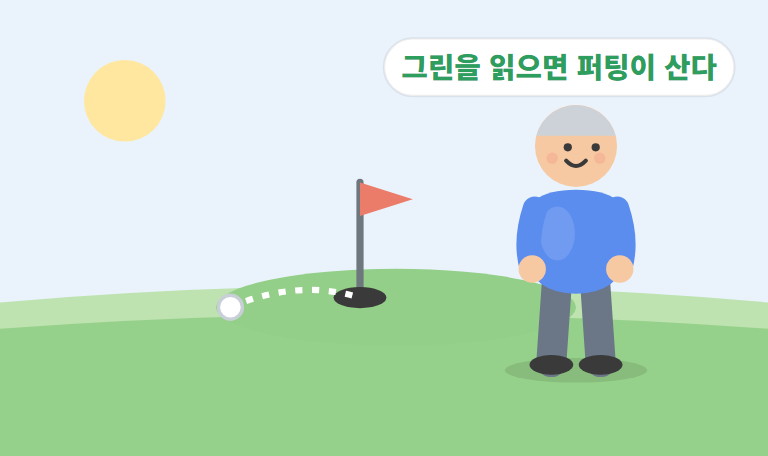 그린 읽기 완전정복 — 마지막 퍼팅, 경사를 읽으면 들어가요