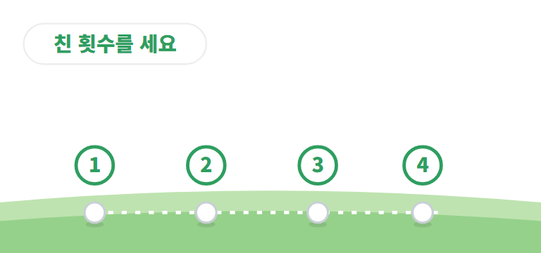 점수 세는 기본: 친 횟수를 더해요