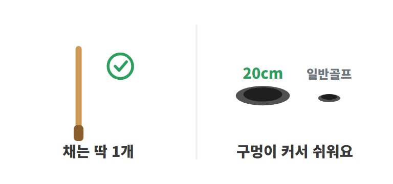 일반 골프와 무엇이 다른가요?